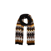 Women's Knitted Jacquard Argyle Winter Scarf